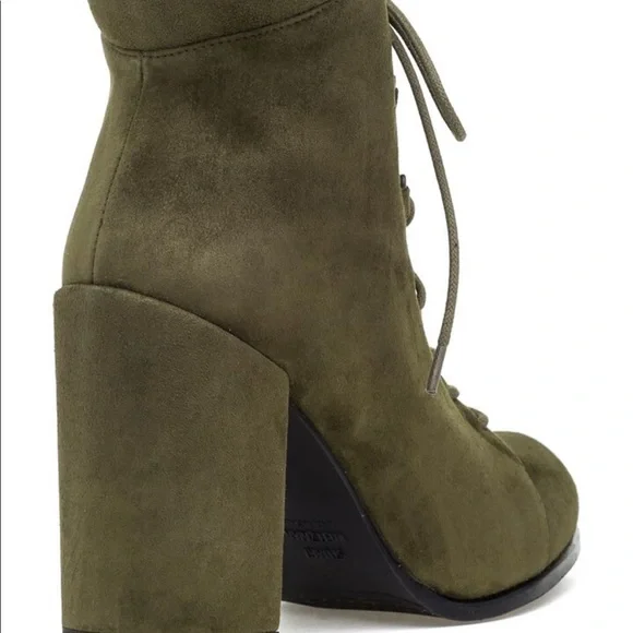 Stuart Weitzman Getgo Olive Suede Boots - Picture 3 of 8